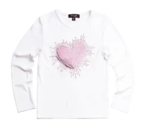 IMOGA Ariana Solid Jersey Tee - Heart Snow