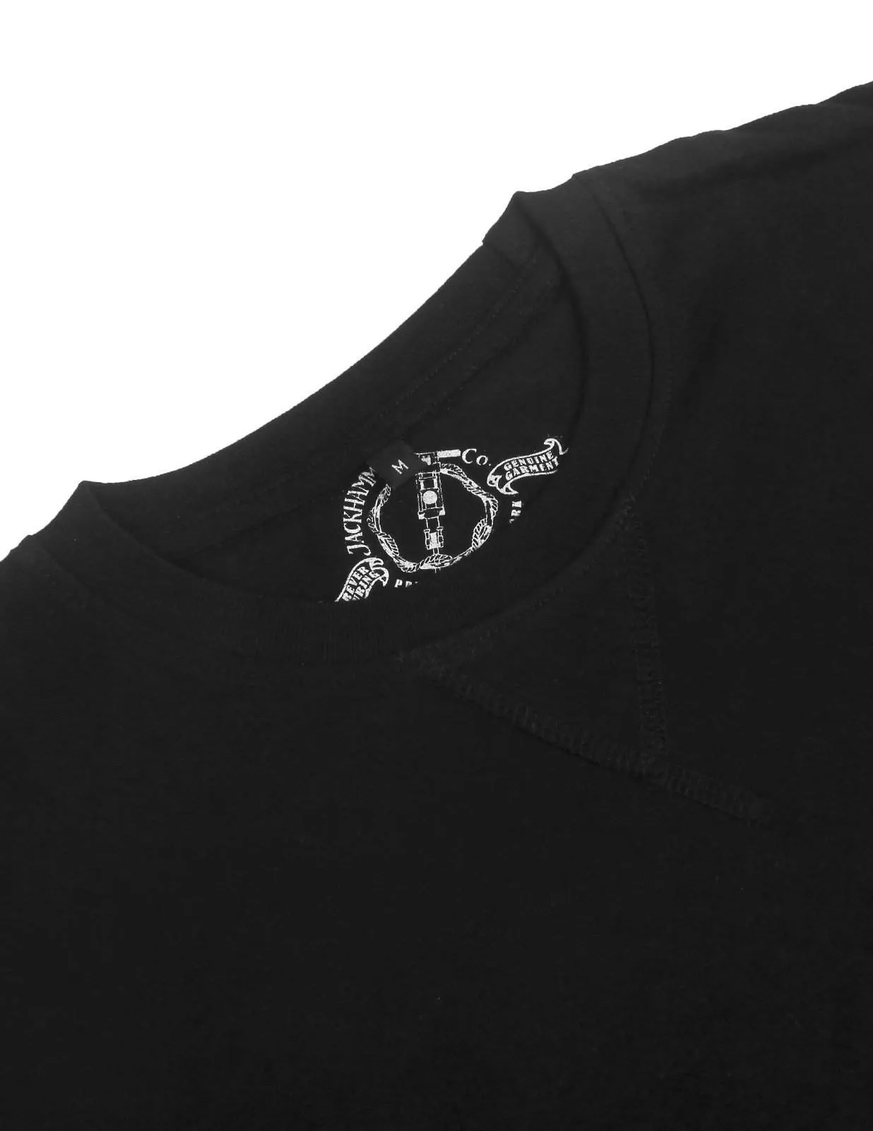 Jackhammer Basic Crewneck Tee Black