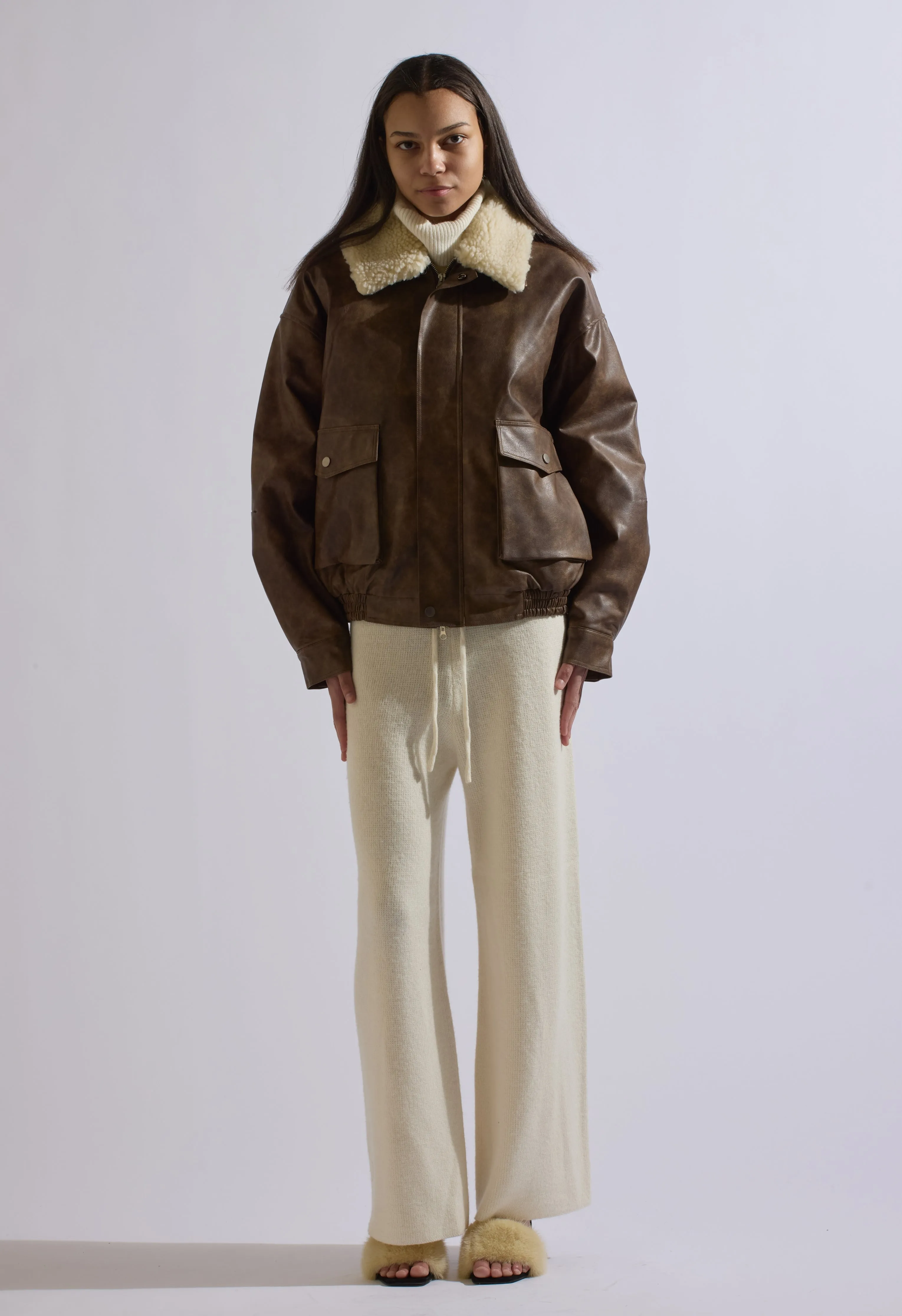 Jessie Cream Sweater Wool Set