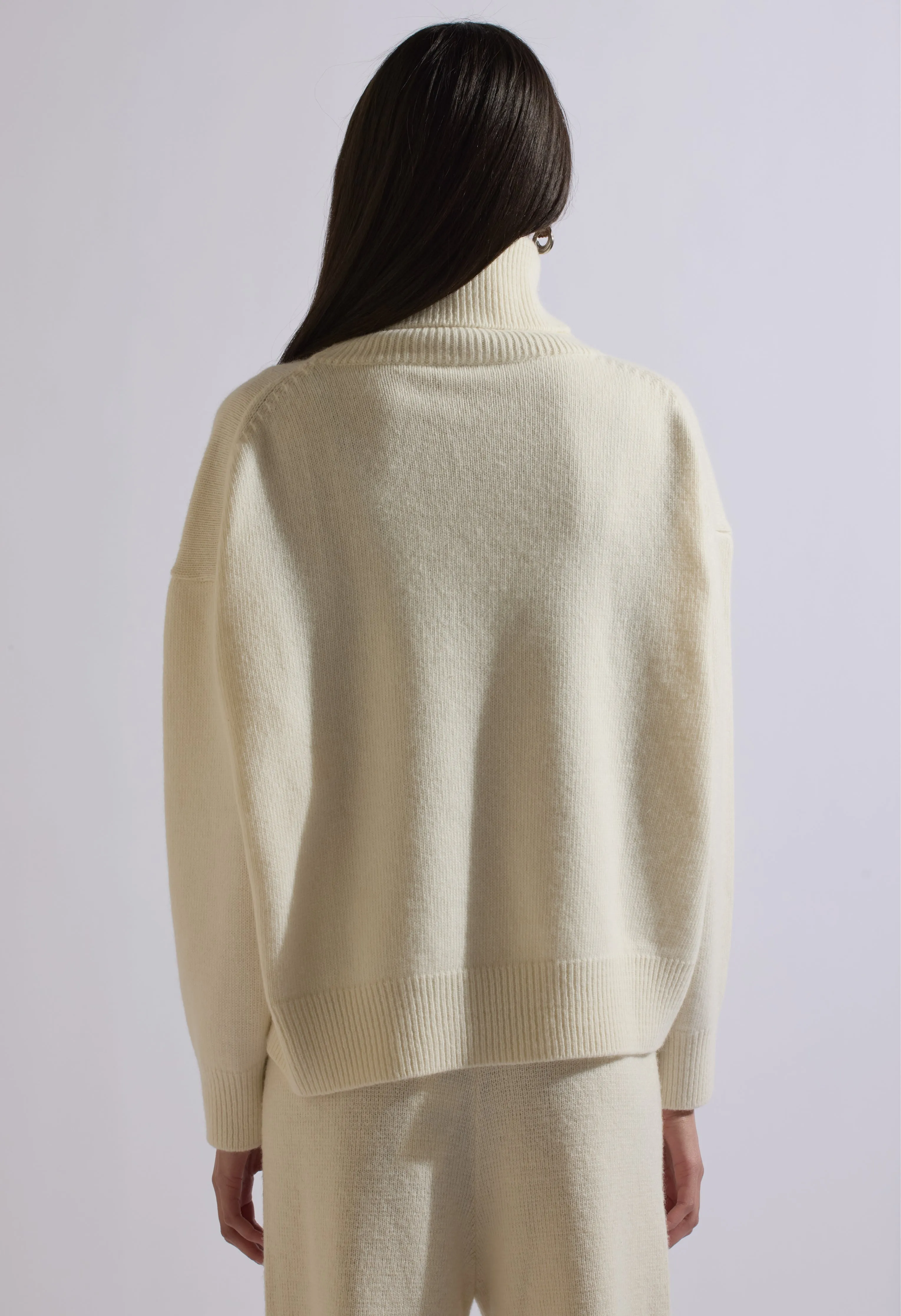 Jessie Cream Sweater Wool Set