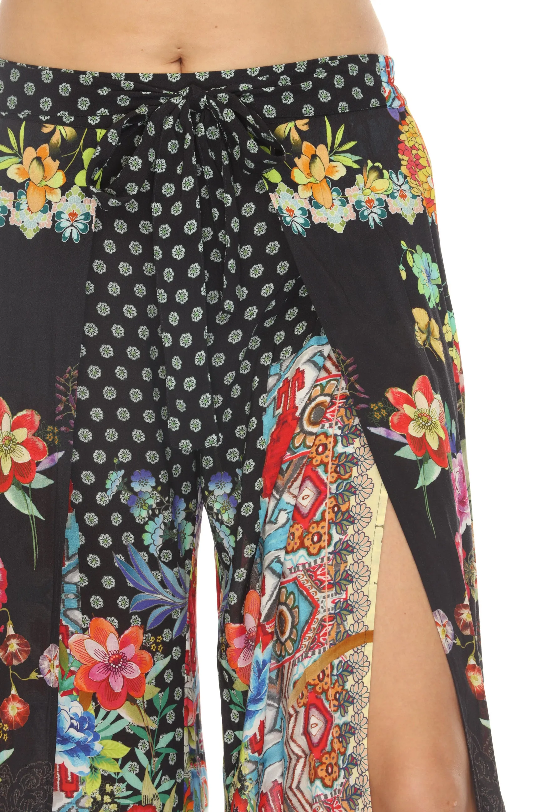 Johnny Was Black Dreamer Wrap Pants CSW6620-M