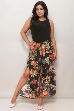 Johnny Was Black Royal Wrap Pants CSW3123-HX Plus Size