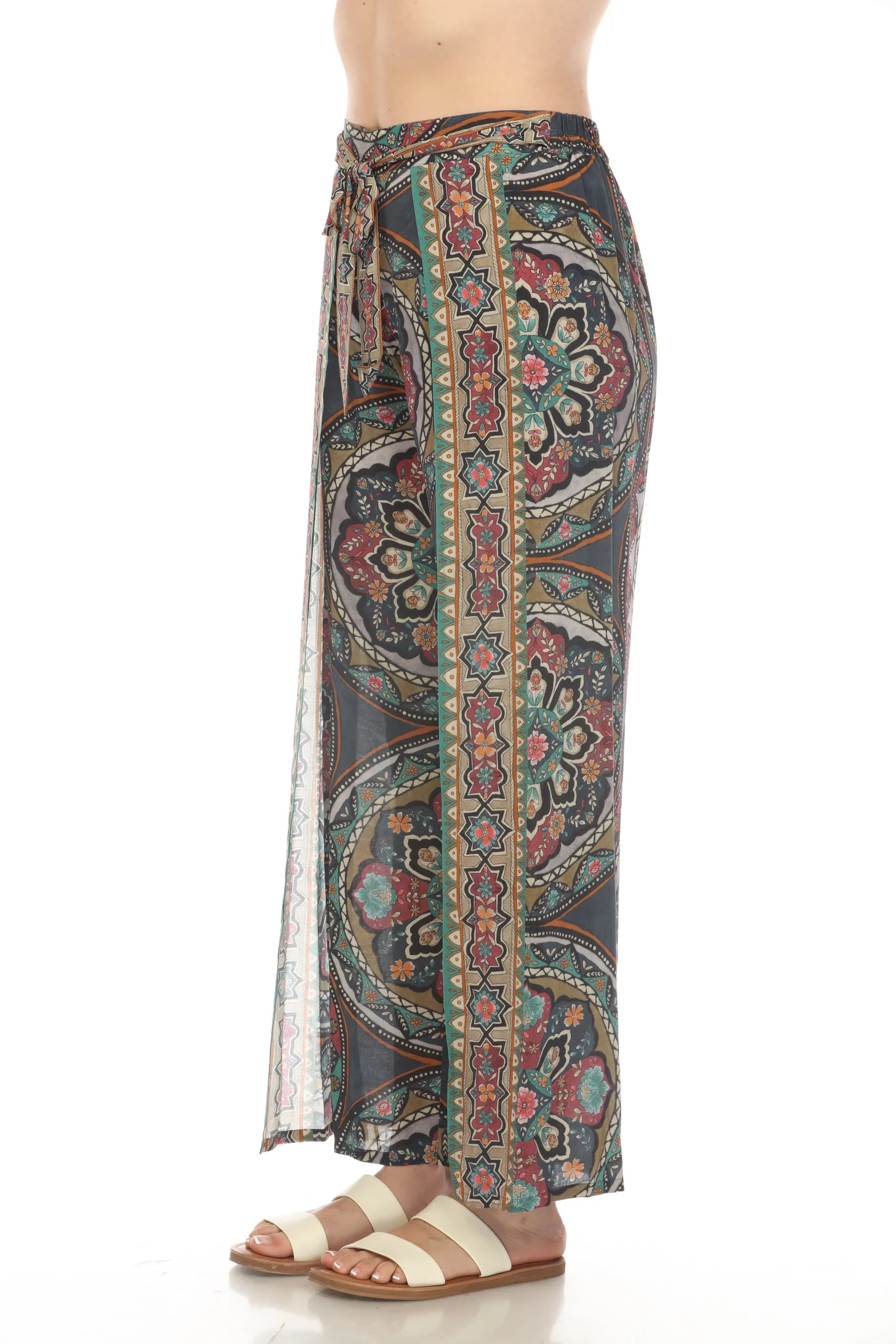 Johnny Was Spezia Cover-Up Wrap Pants Boho Chic CSW4620-J