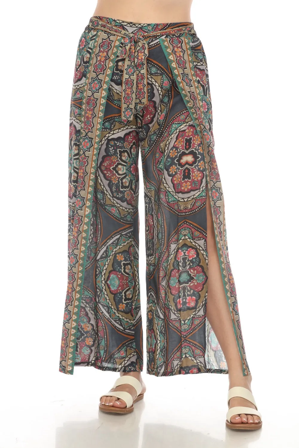 Johnny Was Spezia Cover-Up Wrap Pants Boho Chic CSW4620-J