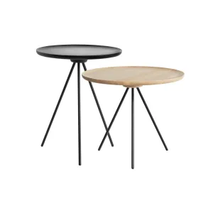 Key Coffee   Side Table Black & Ash