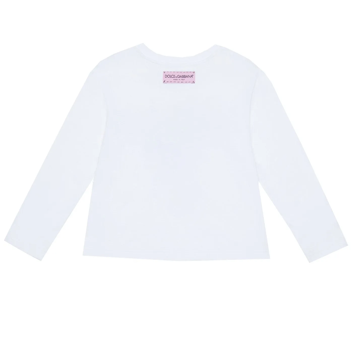 Kids-Girls Graphic Long Sleeve T-Shirt-White