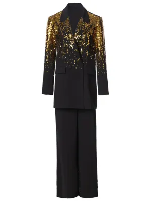 Lacey Embroidered  2 Piece Pants Set