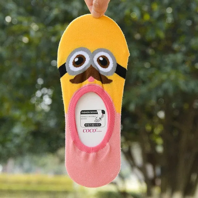 Ladies' Invisible Minions Ankle Socks - 5 Variants