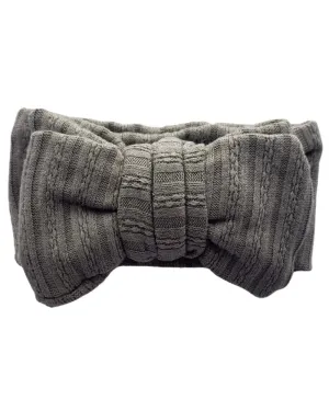 Large Knit Bow Headband - Sage