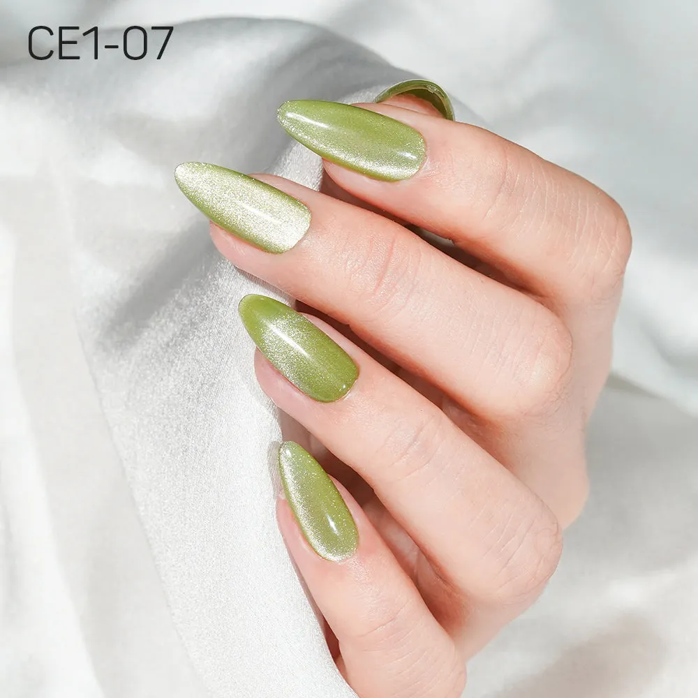LAVIS Cat Eyes CE1 - Set 12 Colors - Gel Polish 0.5 oz - COZY CASHMERE Collection