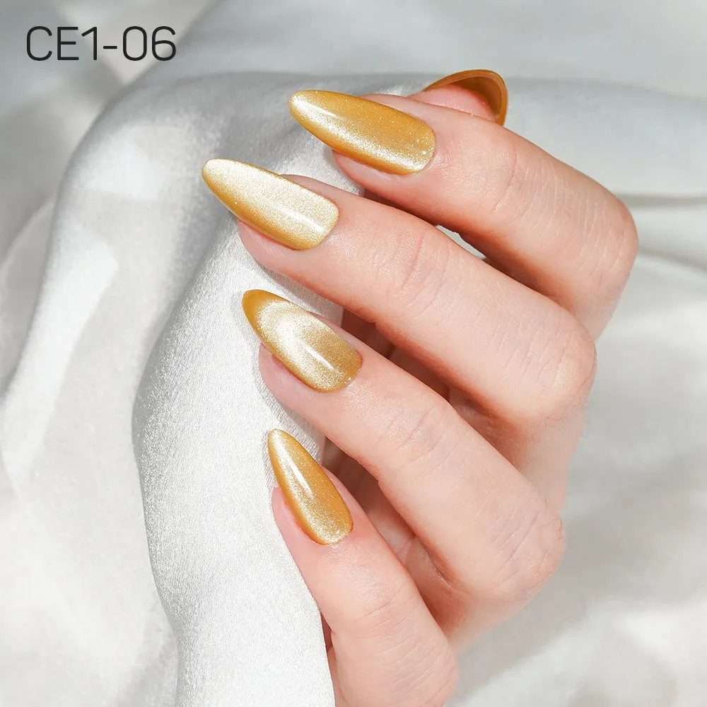 LAVIS Cat Eyes CE1 - Set 12 Colors - Gel Polish 0.5 oz - COZY CASHMERE Collection