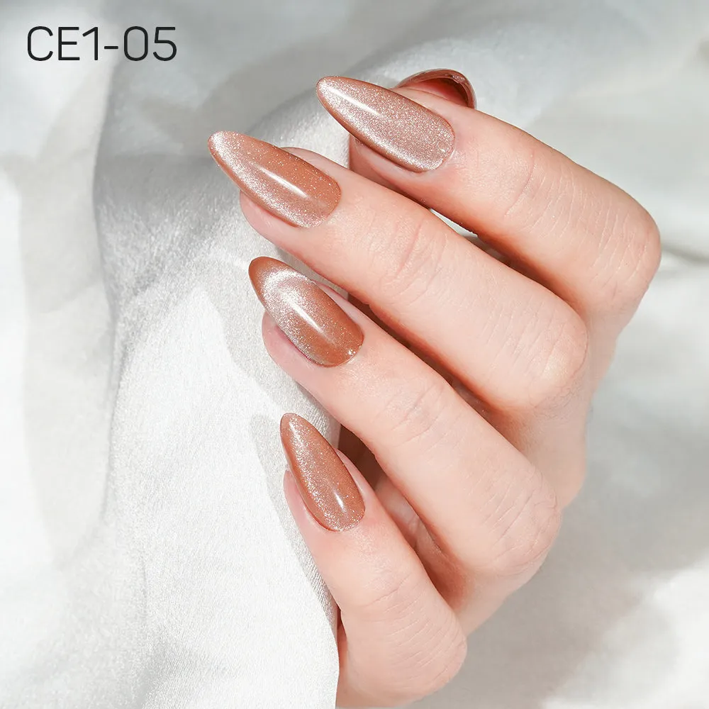 LAVIS Cat Eyes CE1 - Set 12 Colors - Gel Polish 0.5 oz - COZY CASHMERE Collection
