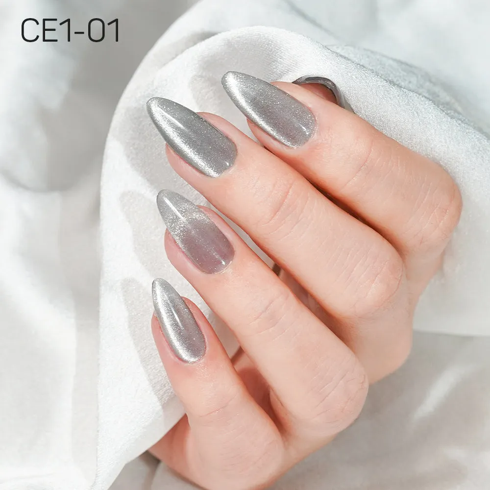 LAVIS Cat Eyes CE1 - Set 12 Colors - Gel Polish 0.5 oz - COZY CASHMERE Collection