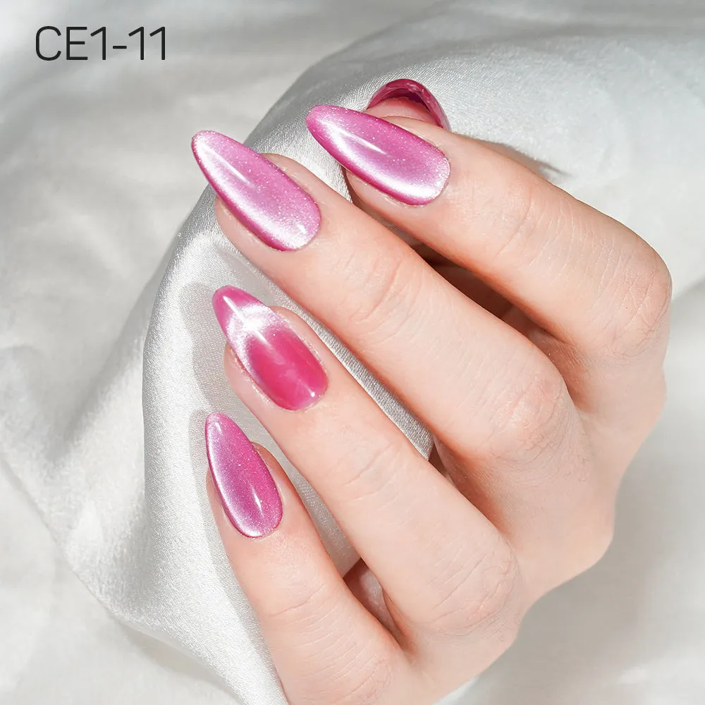 LAVIS Cat Eyes CE1 - Set 12 Colors - Gel Polish 0.5 oz - COZY CASHMERE Collection