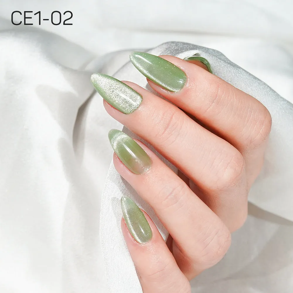 LAVIS Cat Eyes CE1 - Set 12 Colors - Gel Polish 0.5 oz - COZY CASHMERE Collection