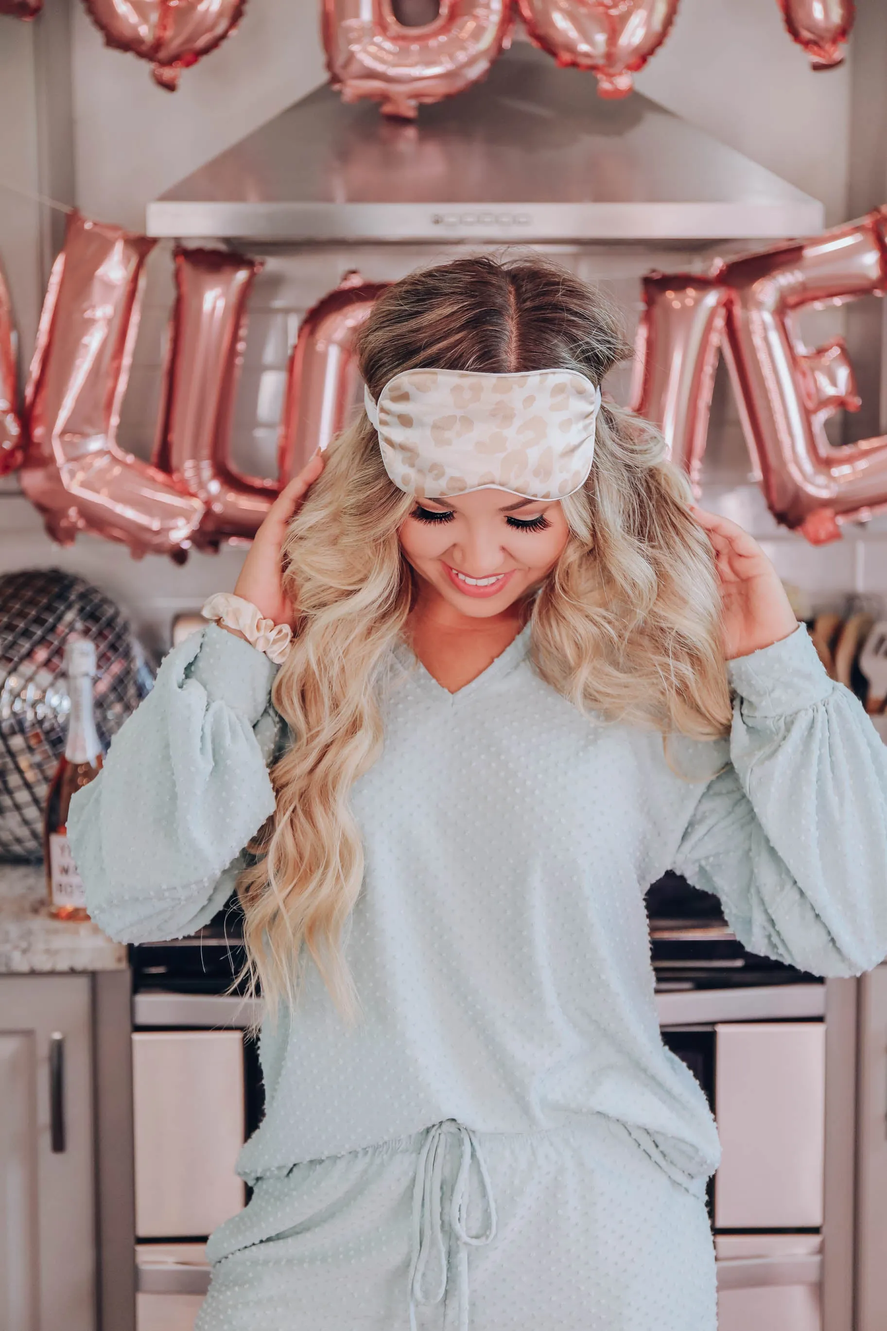Lazy Dayz Swiss Dot PJ Set - Sage