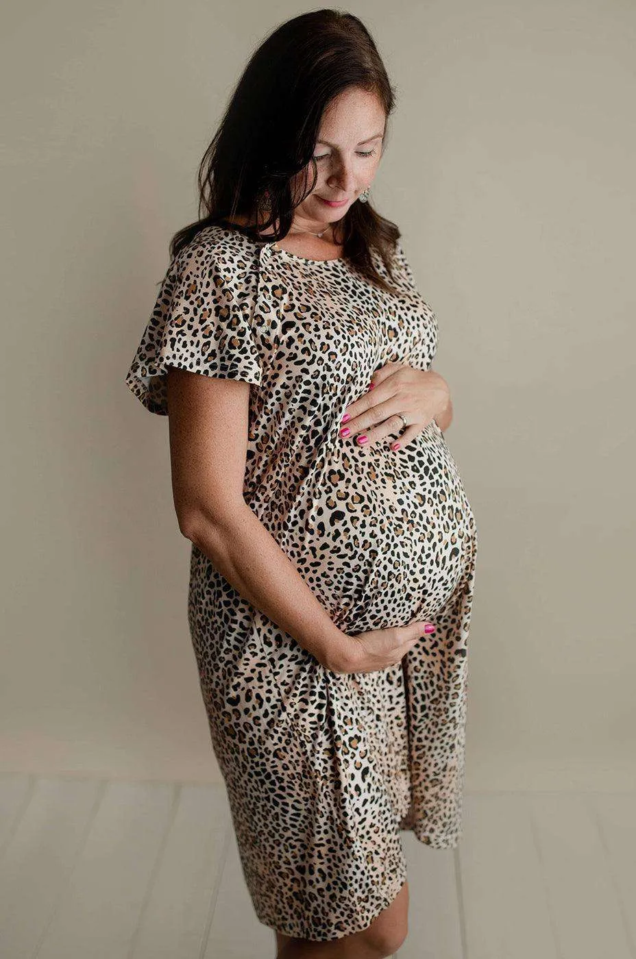 Leopard Labor & Delivery Gown