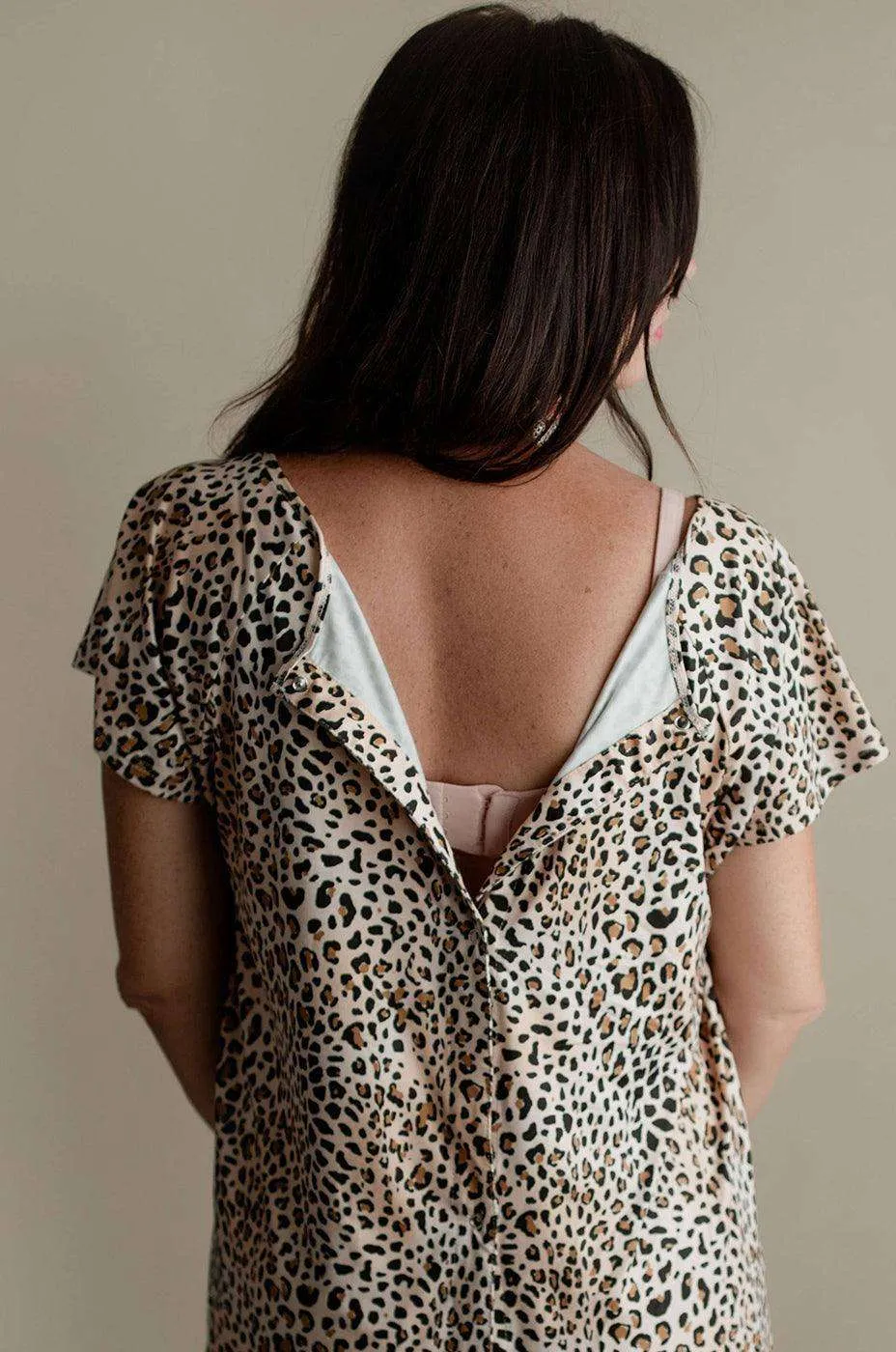 Leopard Labor & Delivery Gown