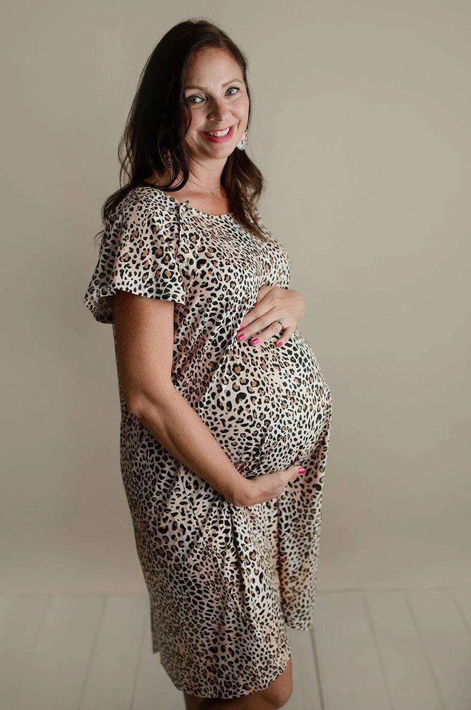 Leopard Labor & Delivery Gown