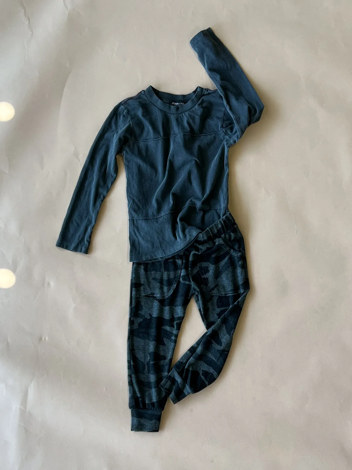 Lew Camo Joggers | Dyed Navy (Kids)