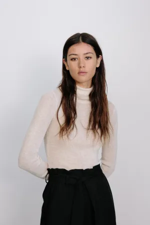 Little Lies Camile Basic Turtleneck (Natural)
