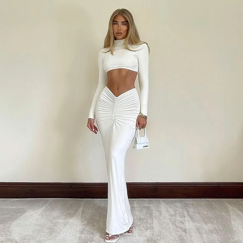 Long Ruched Matching Sets