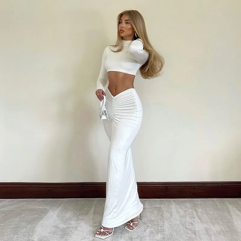 Long Ruched Matching Sets