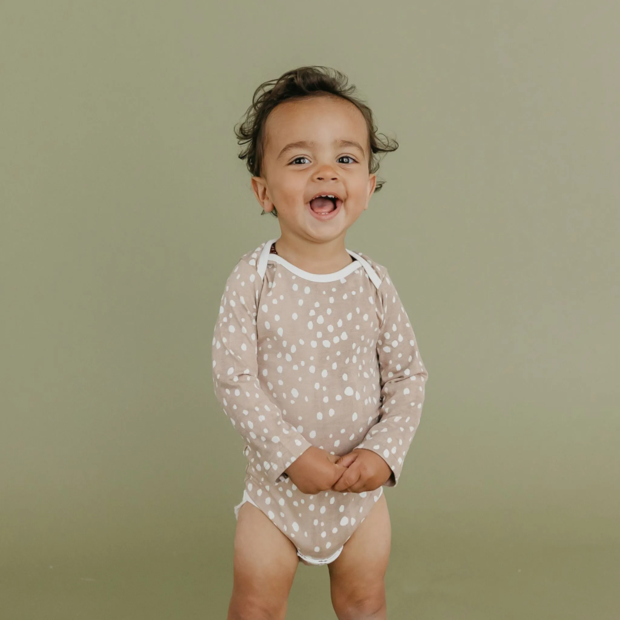 Long Sleeve Bodysuit - Fawn