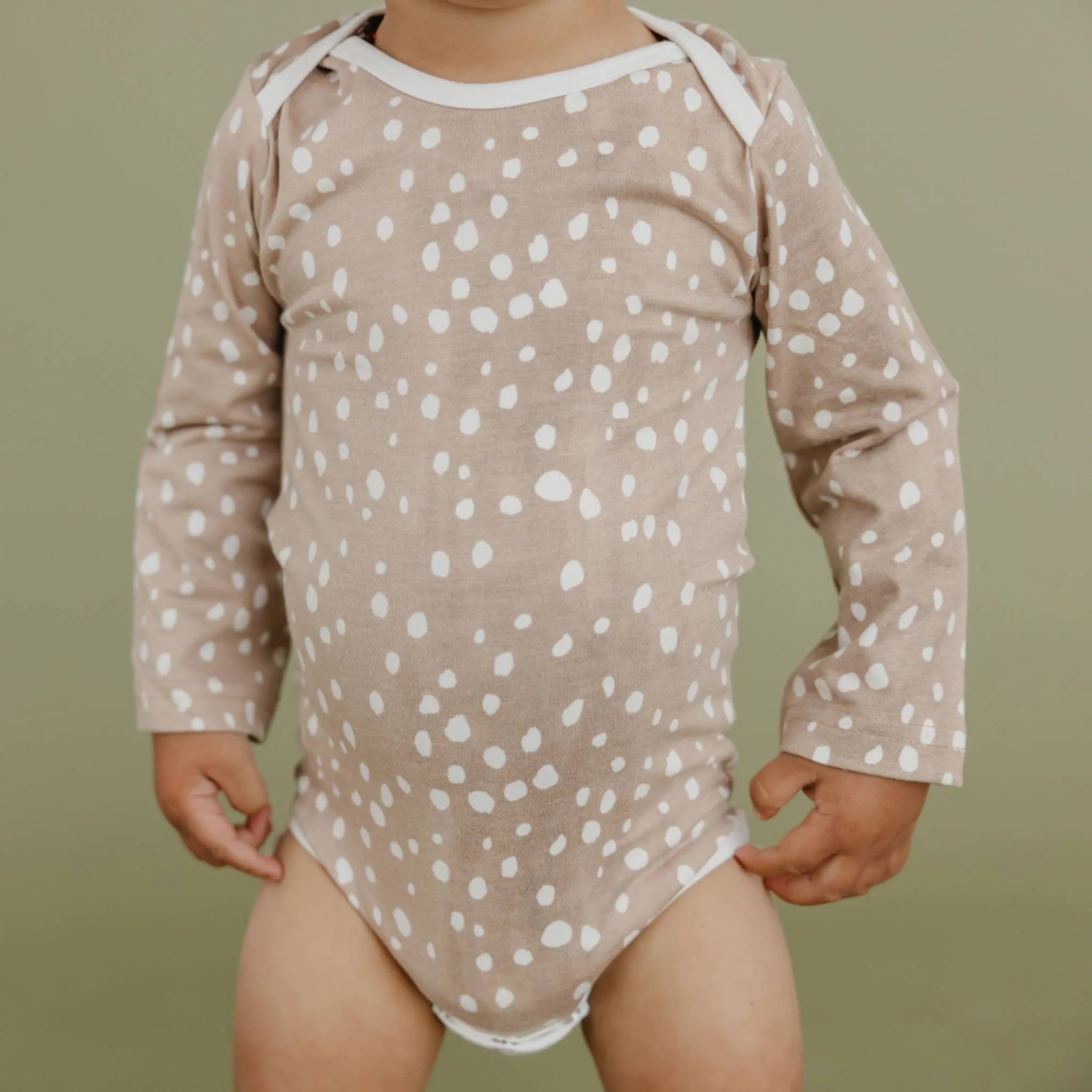 Long Sleeve Bodysuit - Fawn