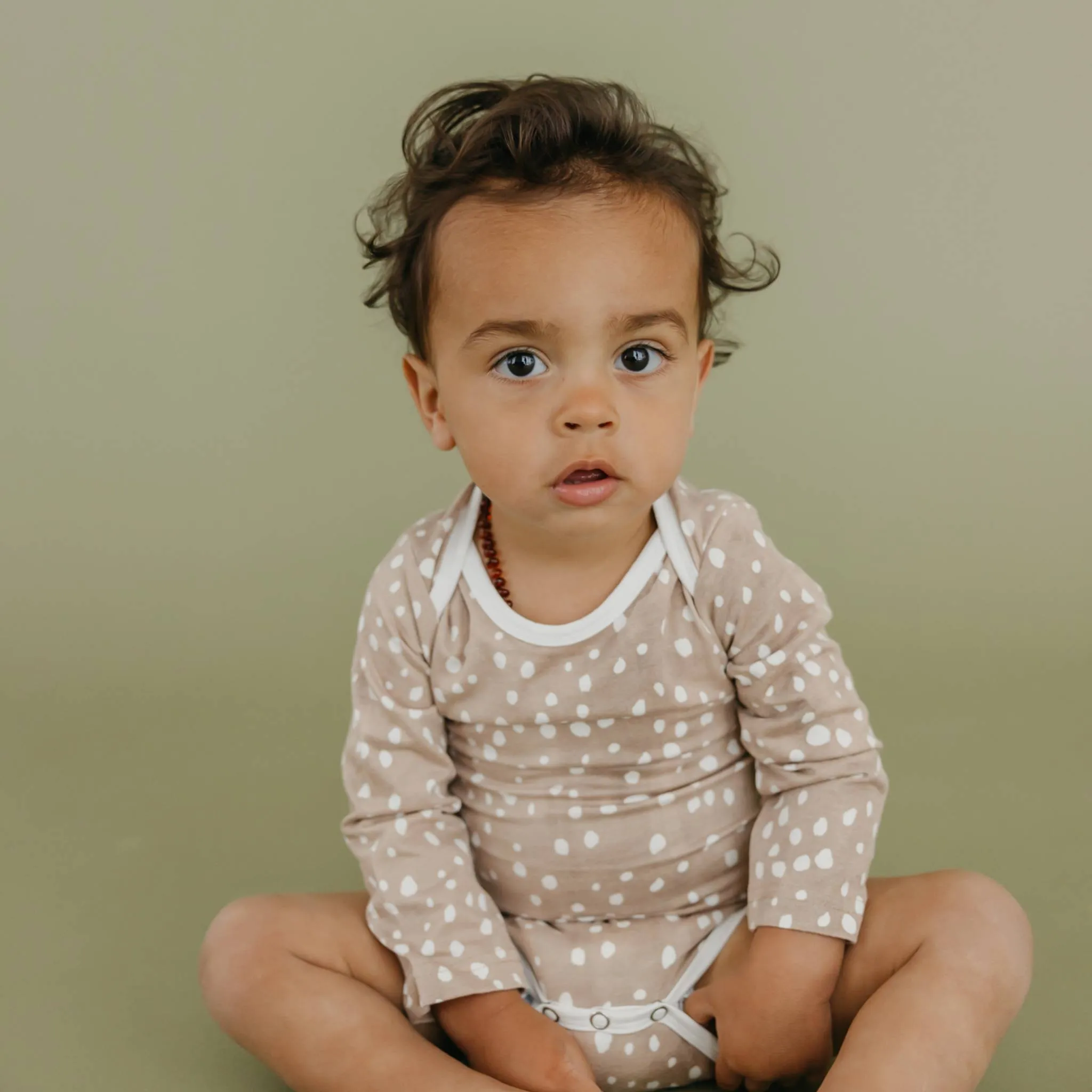 Long Sleeve Bodysuit - Fawn