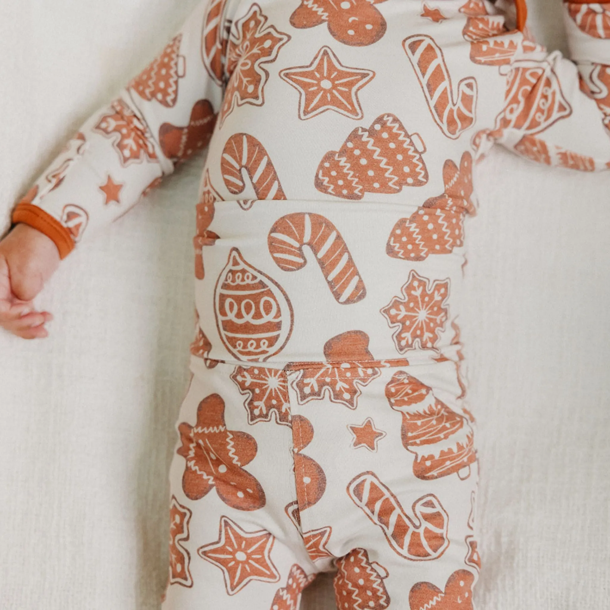Long Sleeve Bodysuit - Gingerbread