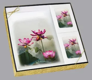 Lotus in the Mist Stationery Box Set - ST8602-BX