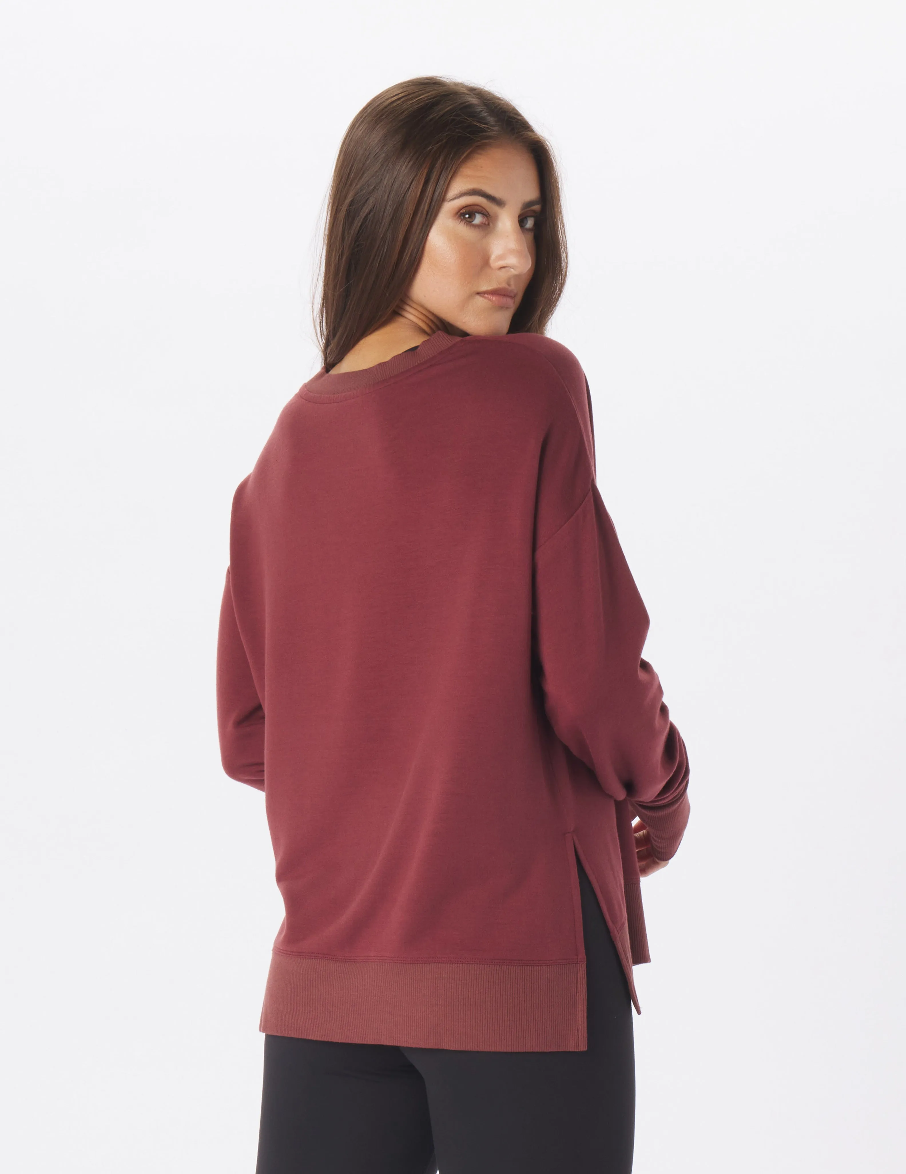 Lounge Long Sleeve: Cabernet