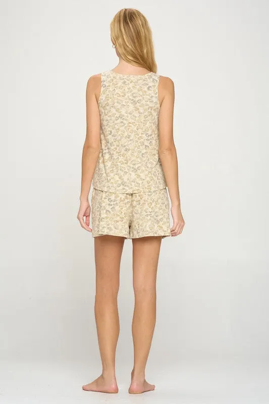 Lounge loungewear set animal leopard matching set