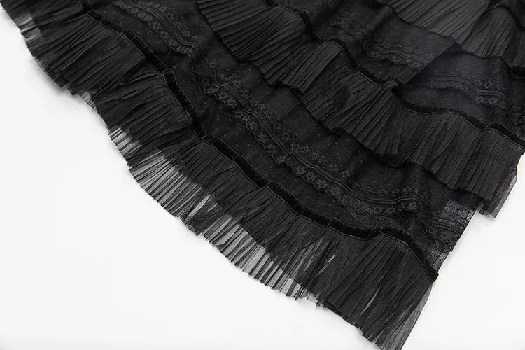Luella Skirt Set Women Elastic Knitting Sweater Tassels Spliced Skirt 2 Pieces Set
