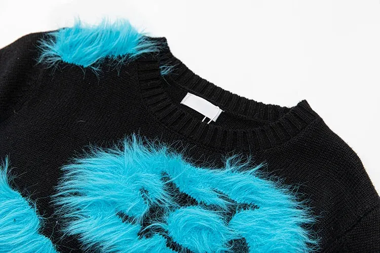 Luella Skirt Set Women Elastic Knitting Sweater Tassels Spliced Skirt 2 Pieces Set