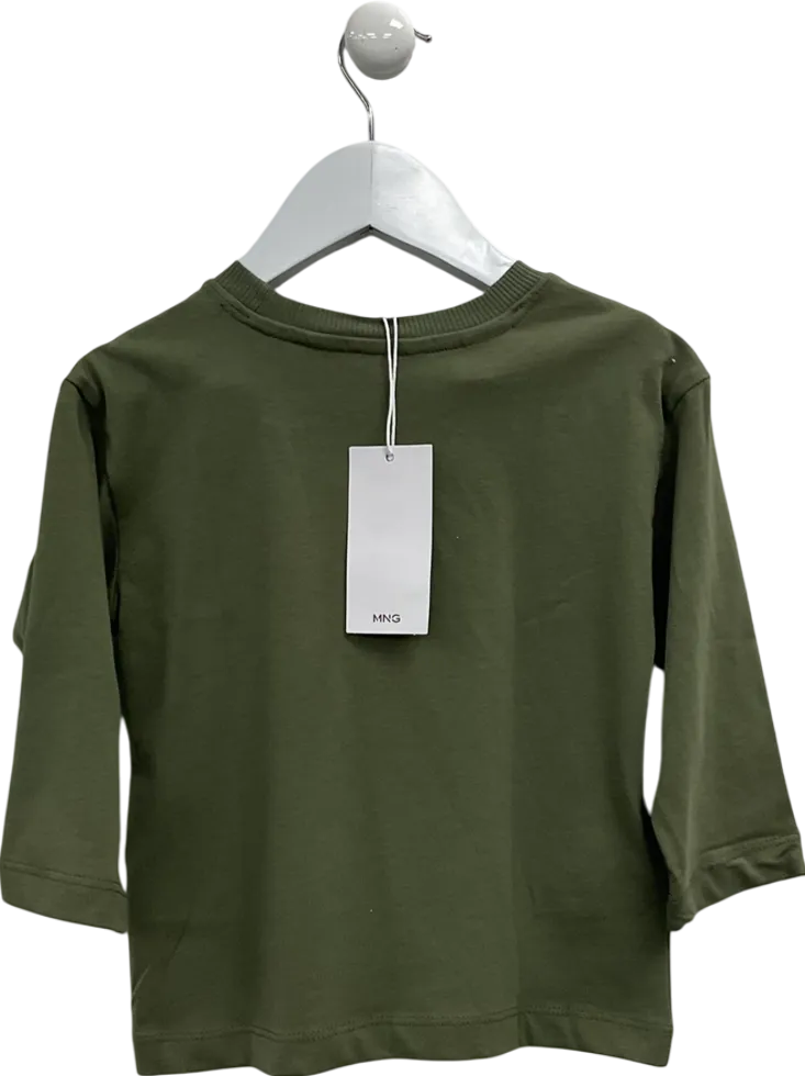 MANGO Green Animal Print Long Sleeve T-shirt 18-24 Months
