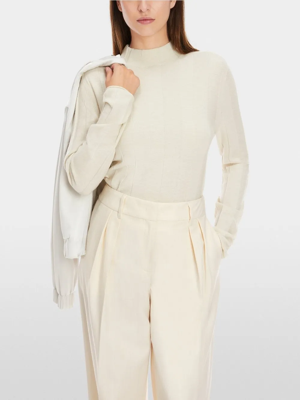 Marc Cain Turtleneck Sweater in Smoke