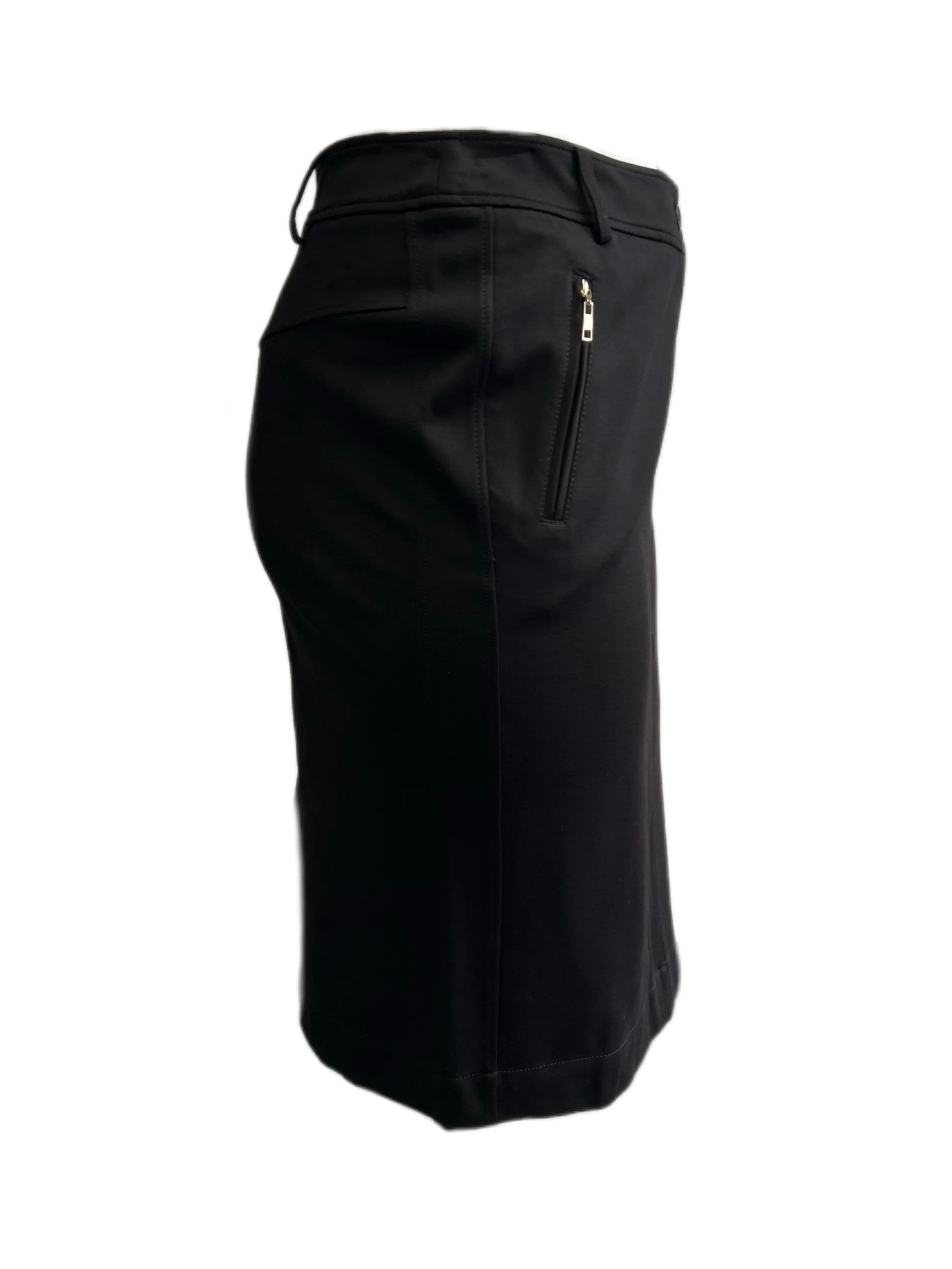 Marina Rinaldi Women's Black Oblativo Straight Jersey Skirt NWT