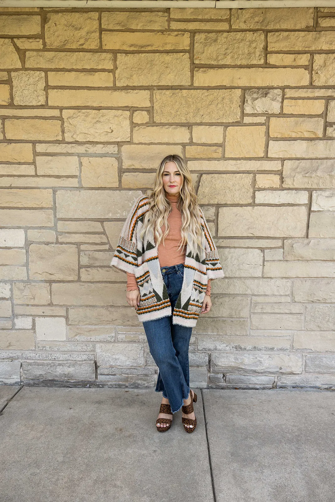 marta turtleneck in brick