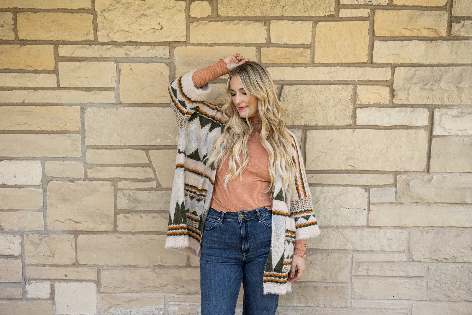 marta turtleneck in brick