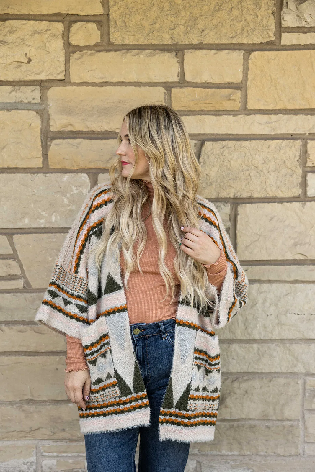 marta turtleneck in brick
