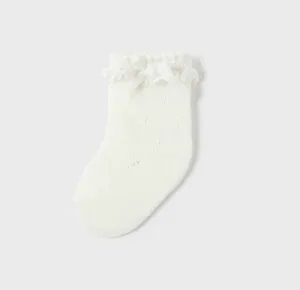 Mayoral Baby Girl Off White Openwork Socks