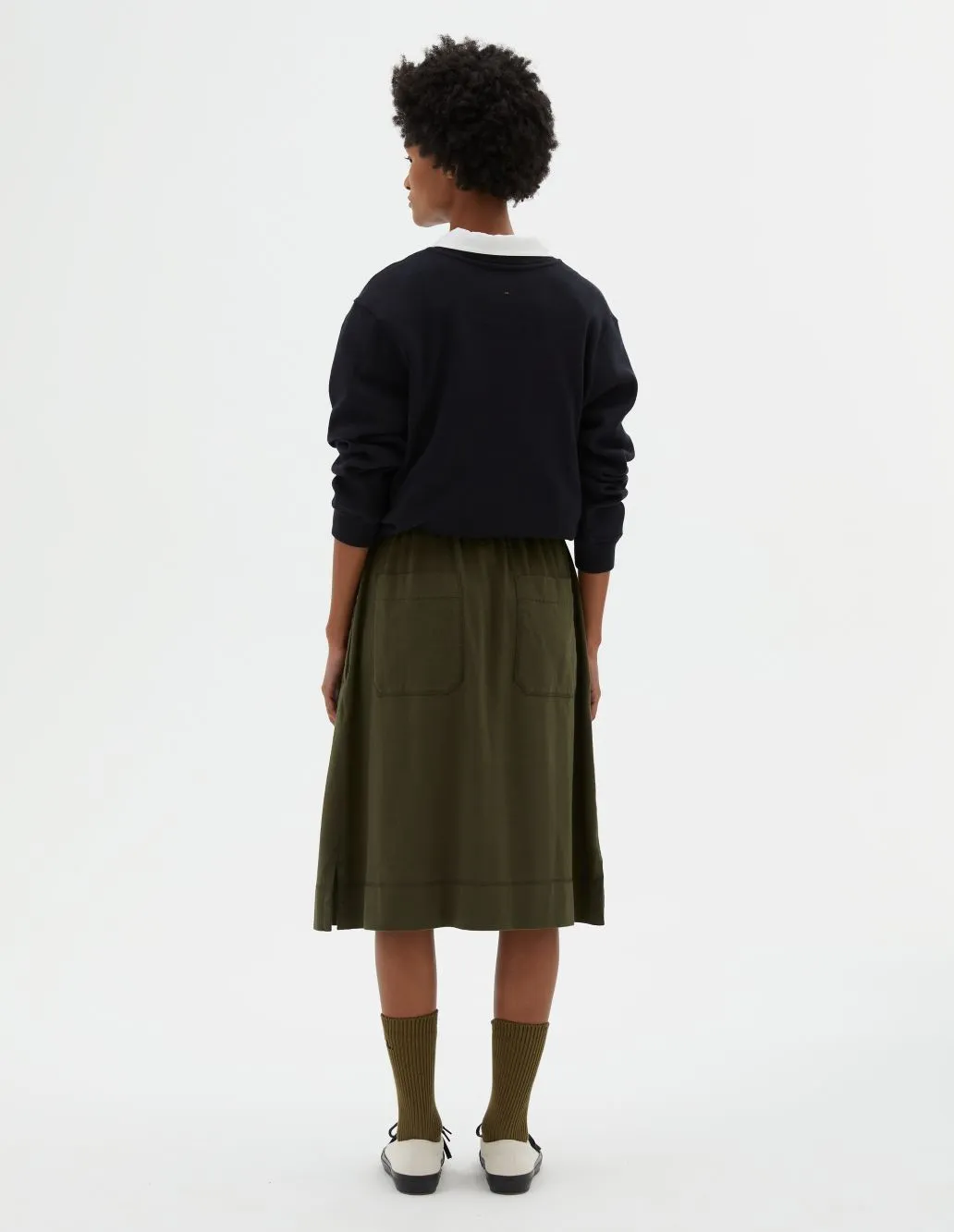 MHL W'Track Skirt Matte Jersey Seaweed