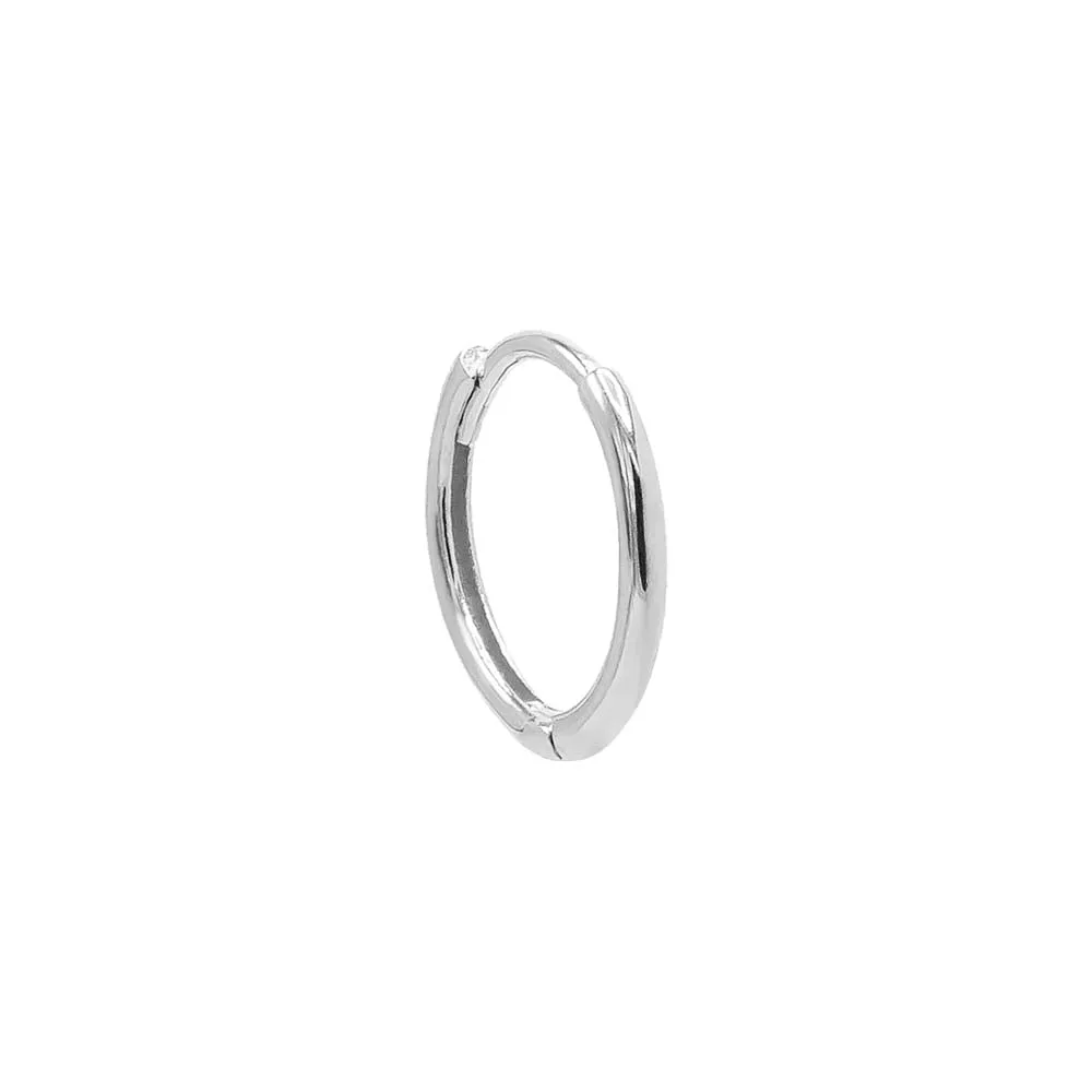 Mini Solid Huggie Earring 14K