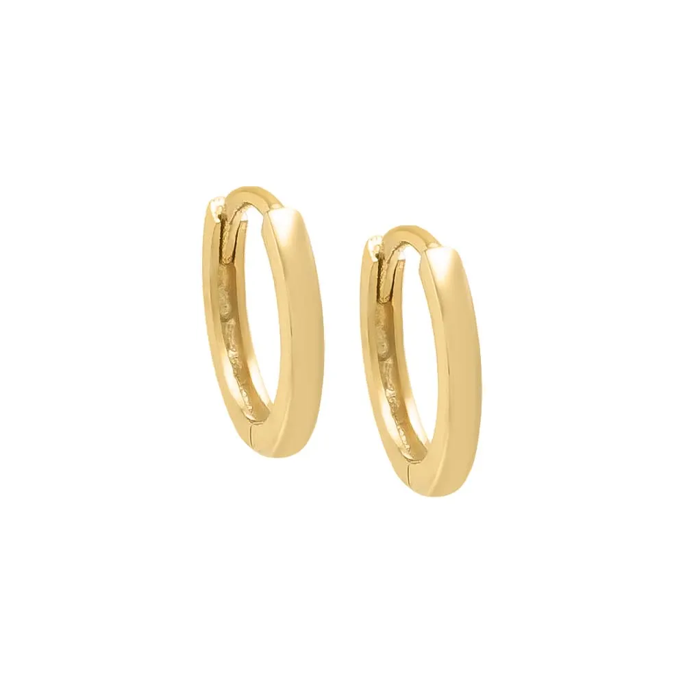 Mini Solid Huggie Earring 14K