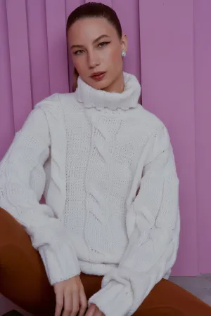 MO KNITTED BRAIDED SWEATER
