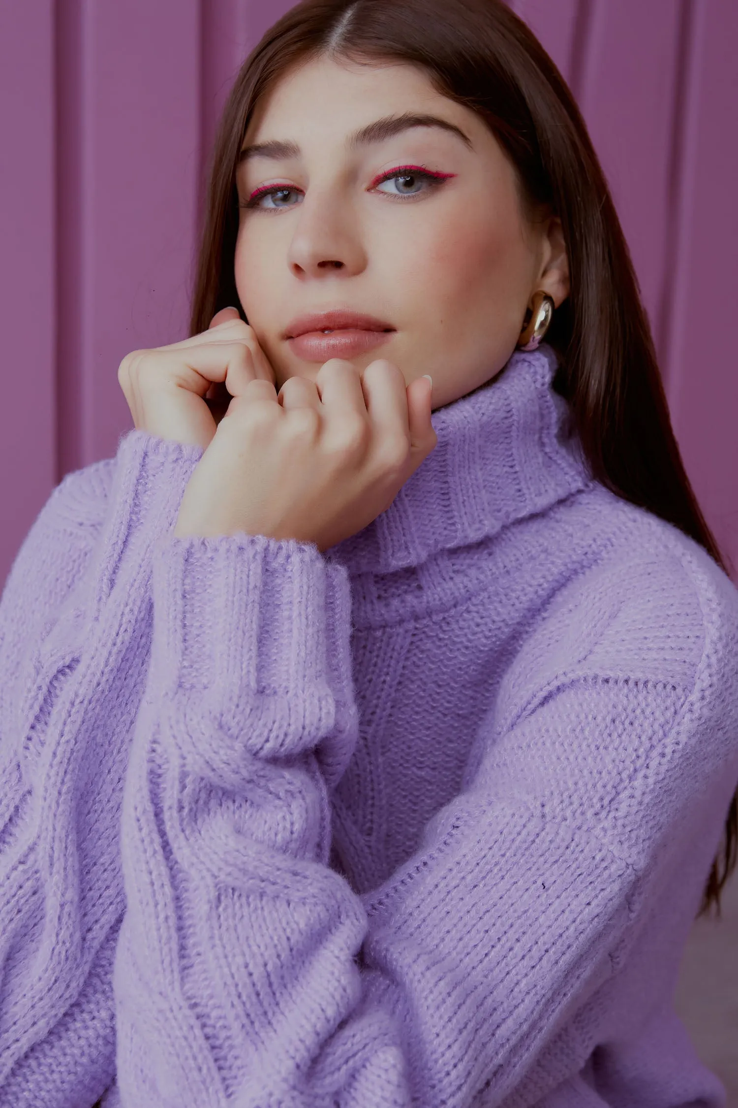 MO KNITTED BRAIDED SWEATER
