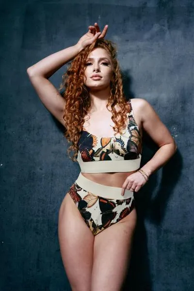 Modal Lounge Bralette - Moths & Butterflies -
