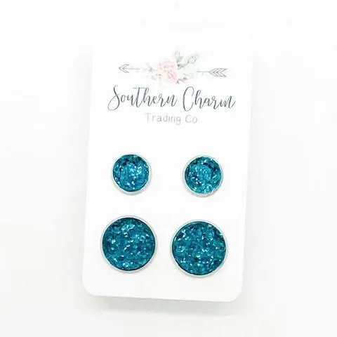 Mommy & Me Stud Earrings Sets -- 3 Pattern/Color Choices!